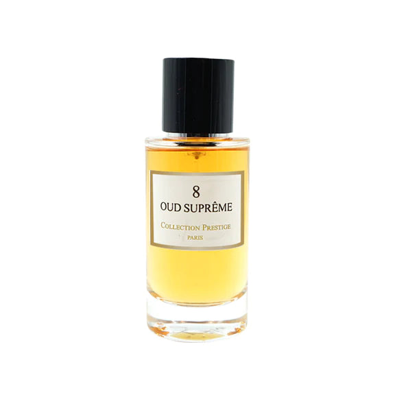 N°8 Oud Suprême – parfumflacon op witte achtergrond