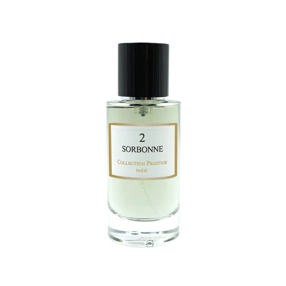 N°2 Sorbonne – parfumflacon op witte achtergrond