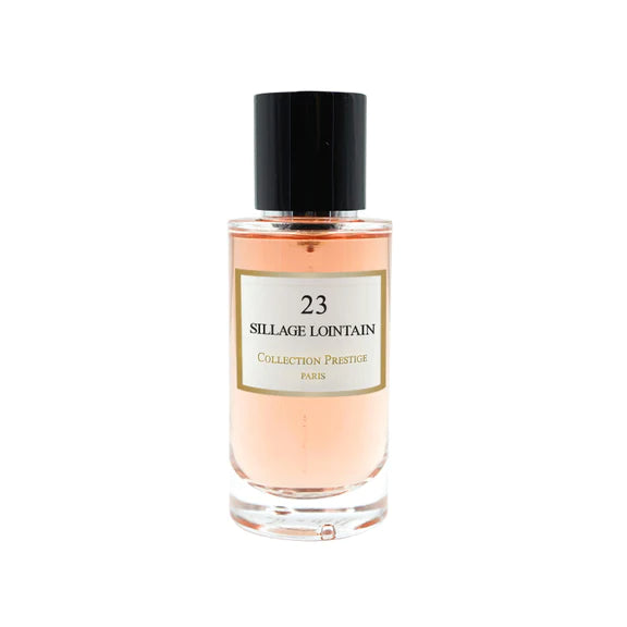N°23 Sillage – parfumflacon op witte achtergrond
