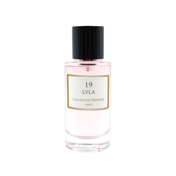 N°19 Lyla – parfumflacon op witte achtergrond
